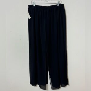 R & M Richards Black Wide Leg Pants